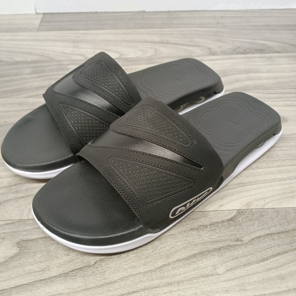 Nike Air Max Cirro Slides Sandals Men's Size 8 Black White Silver